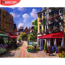 HUACAN Painting By Numbers Street Scenery HandPainted Kits Drawing Canvas DIY Oil Pictures By Numbers CityLandscape Home Decor 2024 - buy cheap