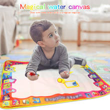 100*70cm Big Size Magic Water Drawing Mat & 3 Magic Pens & Stamp Set Reusable Painting Board Educational Toys for Kids Present 2024 - buy cheap