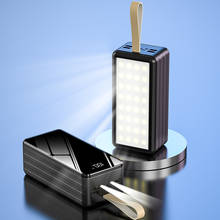 Power Bank 60000mAh Portable Charging Poverbank Mobile Phone External Battery Charger Powerbank 60000 mAh for Xiaomi iPhone 12 X 2024 - buy cheap