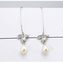 Long Earrings Personality Fashion Trend Freshwater Pearl Earrings Female Wild All-in-One 925 Sterling Silver Jewelry 2024 - buy cheap