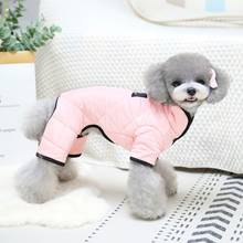 Cachorro macacão inverno quente filhote de cachorro casaco hoodies roupas pet cão gato casaco chihuahua jaquetas para pequeno médio roupas do cão 2024 - compre barato