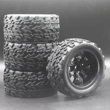 4 шт. 1/10 внедорожники Bigfoot грузовые шины 55*115 мм Пластиковые обода колеса резиновые покрышки для HSP HPI 94108 94111 94188 2024 - купить недорого