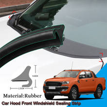DIY Автомобильная уплотнительная лента, ветрозащитная прокладка, спойлер, Защита краев, уплотнительная лента, наклейки, автомобильные аксессуары для Ford Ranger 2015-2020 2024 - купить недорого