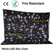 Fireproof Fabric 4Mx5M DMX LED Starcloth Tianxin LEDS White LED Black Cloth Matrix Backdrop Stage DJ Pub LED Curtain 2024 - buy cheap