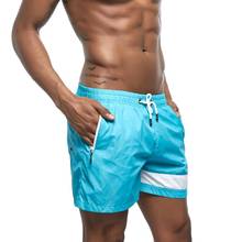 Shorts esportivo masculino, sunga boxer com secagem rápida, roupa de praia para homens, tamanho xxl 2024 - compre barato