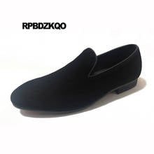 Designer Slip On British Style Hot Sale Loafers Summer Smoking Slippers Velvet Casual Shoes Men 2021 Black Party Comfort Solid 2022 - buy cheap