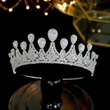 Tocado de novia de alta calidad, Tiaras clásicas, tocado de boda, corona, accesorios para el cabello de dama de honor, joyería de princesa para mujer 2024 - compra barato