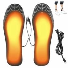 Plantillas calentadas por USB para zapatos, almohadilla eléctrica para calentar los pies, calcetín, esterilla Unisex para deportes al aire libre de invierno 2024 - compra barato