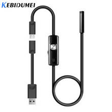 Kebidumei-cámara endoscópica Mini USB de 7mm, boroscopio impermeable de 720P HD, tubo de inspección de serpiente, adaptador de cámara de vídeo para teléfono inteligente 2024 - compra barato