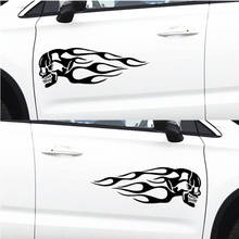 2PCS Demon Devil Skulls Car Motorcycle Stickers Creative Decals For Doors Fuel Tank Auto Tuning Styling Vinyls D21 2024 - buy cheap