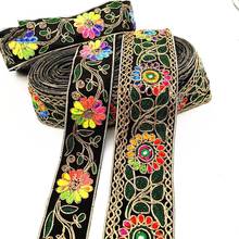 1Yards  Flower Lace Trim Wedding Embroidered Diy Handmade Patchwork Ribbon Sewing Supplies Crafts  Cosas De Navidad 2024 - buy cheap