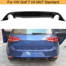 Aerofólio difusor de para-choque traseiro, para volkswagen vw golf 7 vii mk7 padrão 2004-2012, pp, saída única 2024 - compre barato