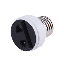 Tomada eua/ue e27 abs conector acessórios, suporte de lâmpada base de luminária parafuso adaptador branco soquete de lâmpada dropshipping 2024 - compre barato