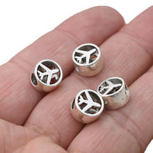 5PCS Antique Silver Plated Round Plane Beads Fit Pandora Jewelry Making Charm Bracelet DIY Accessories Handmade Craft 11mm 2024 - buy cheap
