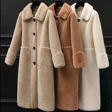 Faux Fur Coat Plus Size Women Winter Fluffy 2019 Plush Coat Solid Long Sleeve Lapel Button Splice Long Coat Warm Soft Outwear 2024 - buy cheap