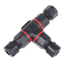 1pcs IP68 Waterproof connector T Shape 3 Pin 250V 24A Cable Wire Gland Sleeve Connect Outdoor 3-core Wire Waterproof Connector 2024 - buy cheap