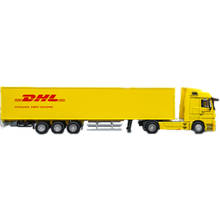 Грузовик-контейнеровоз, 1/50 масштаб, DHL, Sinotrans Dun Howe, высокая симуляция, металлический сплав, модель грузовика-контейнеровоза, детская игрушка,... 2024 - купить недорого
