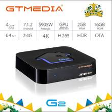 GTmedia Android 7.1 Smart TV BOX Amlogic S905W 2GBRAM +16GBROM Set Top Box 4K HD H.265 2.4G Wifi media player Android TV BOX 2024 - buy cheap