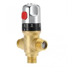 Válvula de mezcla termostática para grifo, termostato de tubo de latón, Control de temperatura de agua para baño, cartuchos de grifo, 1 ud. 2024 - compra barato