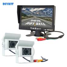 Diykit câmera de monitor para carro, monitor de 7 polegadas para visão traseira, cor branca, visão noturna infravermelha 2024 - compre barato