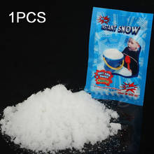 New 1 Pack Artificial Snow Instant Snow Frozen Powder Fluffy Snowflake Super Absorbant Party Magic Prop Christmas Party Decor E 2024 - купить недорого