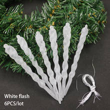 Winter Party Simulation Ice Christmas Decoration Tree Hanging Ornament Simulation snowflake Tree Decorations Fake Icicle Props 2024 - buy cheap