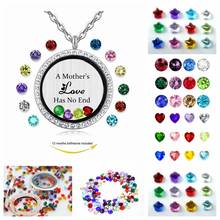 120pcs 3/4/5mm Heart Round Star Flower Charms Glass Birthstone Floating Charms Living Glass Memory Floating Lockets Diy Jewelry 2024 - buy cheap