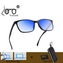 Мужские и женские очки VANLOOK, очки для компьютерных игр с защитой от синего света и лучей, винтажная оправа Kacamata Anti Radiasi 2024 - купить недорого
