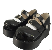 Japonês gótico escuro do punk lolita sapatos vintage mary jane cabeça redonda sapatos femininos plataforma plana sapatos kawaii loli cosplay 2024 - compre barato