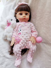 Muñeca realista de cuerpo completo de silicona para niñas, juguete de bebé recién nacido, Princesa, regalo de Navidad 2024 - compra barato