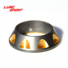 LURESPORT-Barra de pesca con surco de anillo de aluminio, varilla de colores dorados y grises, pieza de construcción, accesorio de bricolaje, 5 uds. 2024 - compra barato