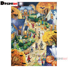 Dpsprue Full Square/Round Diamond Painting Kit Cross Stitch Cartoon ghost Diamond 3D Embroidery DIY 5D Moasic Gift  DP513 2024 - buy cheap