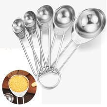 5Pcs/Set Mix Size Stainless Steel Measuring Spoons Baking Cooking Teaspoons Sugar Coffee Measure Accessories Kitchen Gadget 2024 - buy cheap