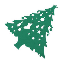 Adornos de árbol de Navidad de fieltro para colgar en la pared, decoración de Navidad para el nuevo para el hogar, regalos de año, juguetes para niños, árbol Artificial 2024 - compra barato