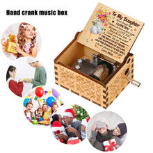 Kids DIY Music Box Music Hand-cranked Wooden Music Box You Are My Sunshine Merry Christmas Melody Musical Gifts for Kids 2024 - buy cheap