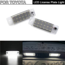 Diodo emissor de luz da placa do número de licença para toyota 4 corredor sequoia sienna previa land cruiser caldina corolla lexus gx470 daihatsu delta 2024 - compre barato