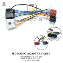 Adaptador de Radio ISO 12-008 para CHRYSLER, DODGE, Conector de arnés de cableado, Cable de telar de plomo, adaptador de enchufe ESTÉREO 2024 - compra barato