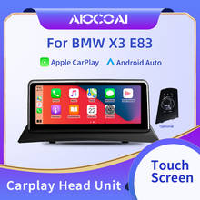 Unidad Principal multimedia inalámbrica Apple CarPlay, dispositivo con Android auto, 10,25 pulgadas, para BMW X3, E83, 2003-2010 2024 - compra barato