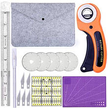 Nonvor Rotary Cutter Set Mat Cloth Knife Leather Fabric Circular Quilting Patchwork Ruler Cutting Cutter Blade Sewing Tool 2024 - buy cheap