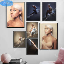 Ariana grande poster sexy menina cantor de música pintura em tela cartazes e impressões da parede arte para sala estar decoração casa 2024 - compre barato