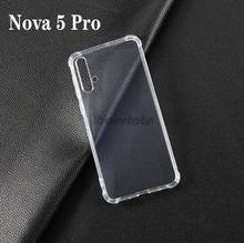 Capa transparente para nova nova 5 pro, proteção tpu macia e à prova de choque 2024 - compre barato