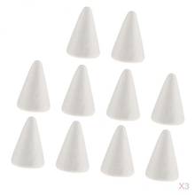 30pcs White Cone Shape Styrofoam Doll Ornament For Party Decor DIY Kid Craft Making  party decor modelling craft , 68 x 23  mm 2024 - buy cheap