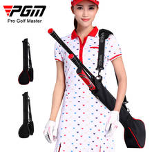 PGM-bolsa suave plegable para pistola de Golf, Club de Golf portátil para bolso de viaje, capacidad negra y plateada de nailon, 3 palos, nuevo 2024 - compra barato