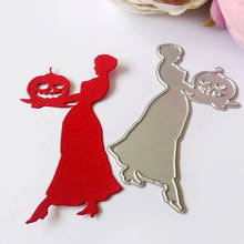 Halloween women metal cutting dies cut die mold Scrapbook paper craft knife mould blade punch stencils dies 2024 - buy cheap