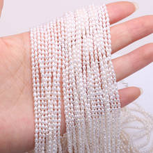 Natural Rice Shape Pearl Beads Freshwater Pearl Loose Beads for Making Jewelry Necklace Bracelet Size 2-2.5mm Length 36cm 2024 - buy cheap