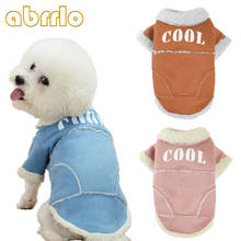 Cute Dog Jacket Winter Warm Puppy Dog Clothes Thickening Fleece Pet Outfits Coat For Small Dogs Chihuahua Bichon Pets Clothing 2024 - buy cheap