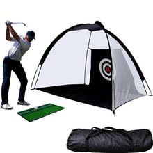 Red de práctica de Golf para niños y adultos, palos de Golf plegables portátiles para interiores y exteriores, Putter, Ayuda de entrenamiento de Swing, 2M 2024 - compra barato