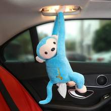 Cartoon Monkey Home Office Car Hanging Paper Napkin Tissue Box Holder Organizer 2024 - buy cheap