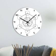Reloj de pared de acrílico hexagonal, diseño moderno, movimiento de cuarzo silencioso, decorativo, Digital 3D, decoración del hogar 2024 - compra barato