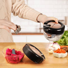Manual 3 Knife Multi-functional Vegetable Chopper Meat Grinder Garlic Blender Kitchen Tool Kitchen 2024 - buy cheap